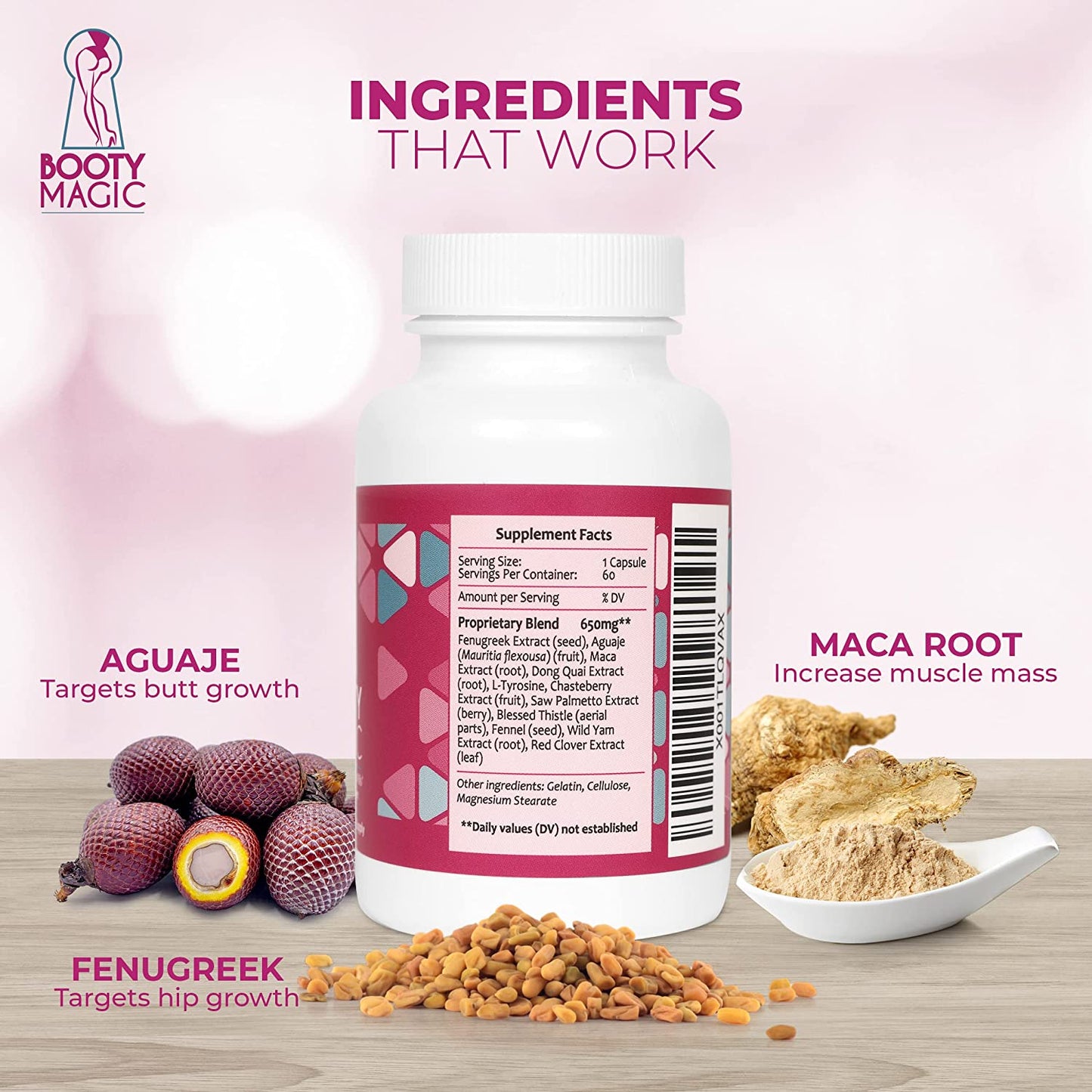 Booty Magic Butt Enhancement Capsule - 60 Caps