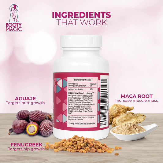 Booty Magic Butt Enhancement Capsule - 60 Caps