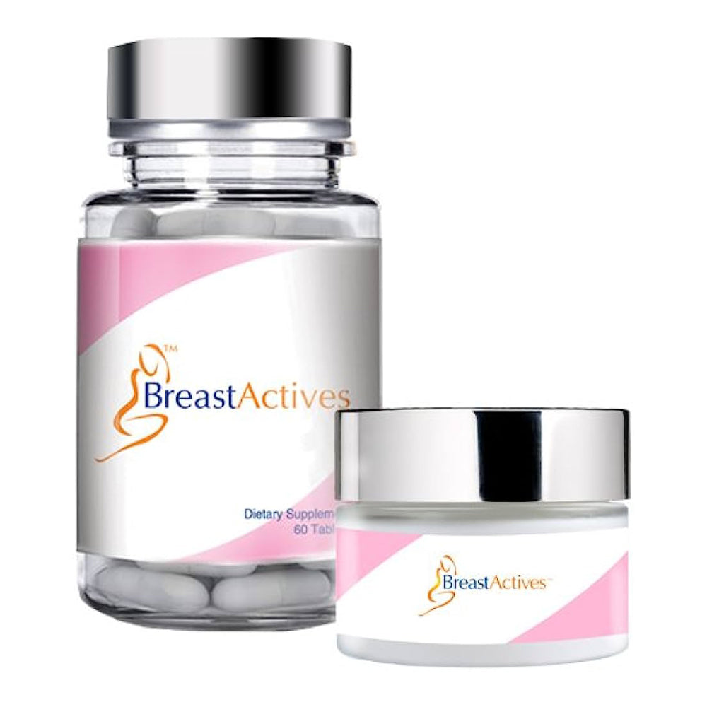 Breast Actives Natural Breast Enlargement Cream And Capsule Combo - 60 Caps & 59ml