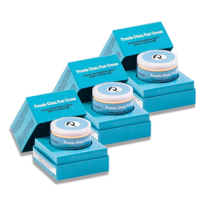 Original Preeda Gluta Fast Skin Whitening Cream 3x Combo
