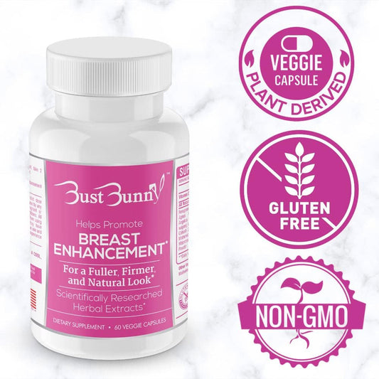 Bust Bunny Breast Enhancement Veggie Capsule - 60 Caps