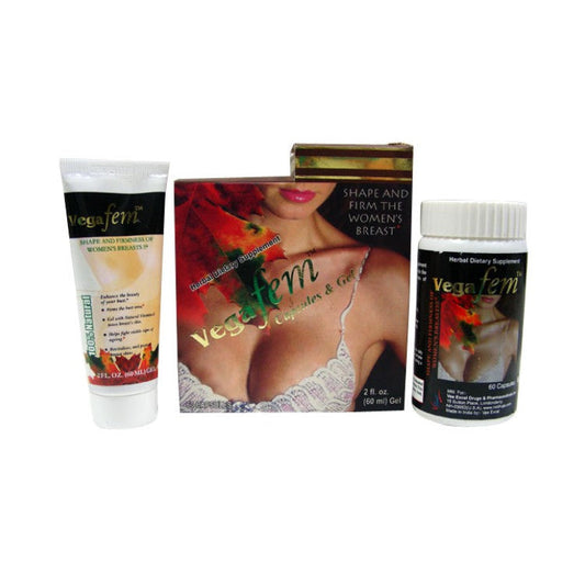 Breast Enhancement Capsules And Gel VEGA FEM Capsule & Gel - 60 Caps & 60ml