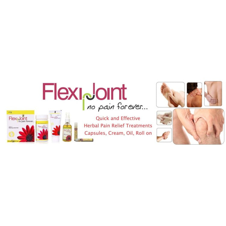 Flexi Joint Cream and Capsules For Joint Pain Combo Pack - 60 Caps & 60ml