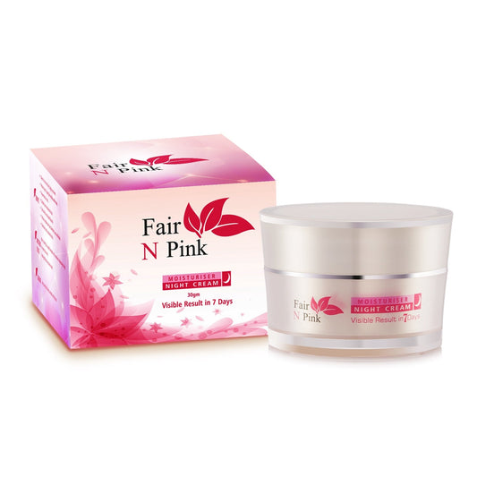 Fair n Pink Glutathione Skin Whitening Night Cream - 30gm