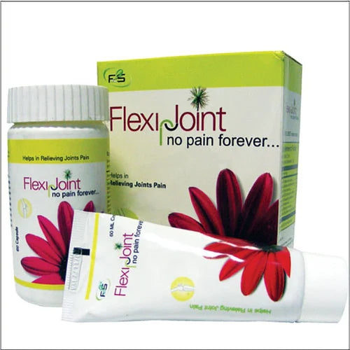 Flexi Joint Cream and Capsules For Joint Pain Combo Pack - 60 Caps & 60ml