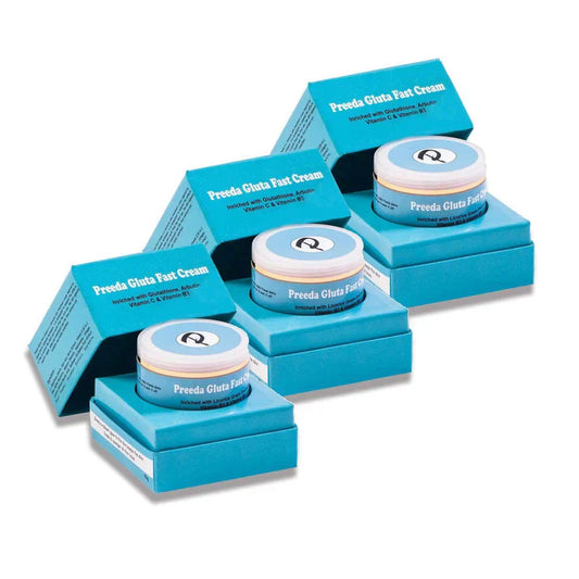 Original Preeda Gluta Fast Skin Whitening Cream 3x Combo